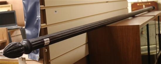 A long curtain pole W.approx. 330cm
